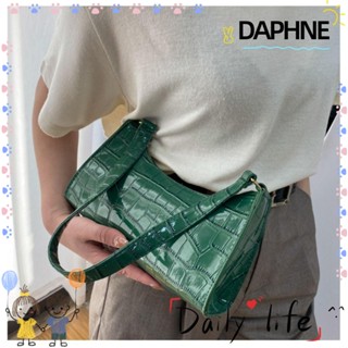 Daphne กระเป๋าสะพายไหล่ กระเป๋าถือ สะพายข้าง หนัง PU สําหรับสตรี