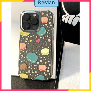 เคสโทรศัพท์มือถือใส แบบนิ่ม ลายมาการอง สําหรับ Apple Iphone 14 13Promax 12 xsmax Xr 11Pro 78p14Promax 14plus 13 12pro 12 11 pro max Xr Xs max 7 8 Plus 13 pro max 13 12 11Pro 11promax