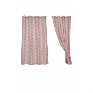 Davinci ผ้าม่านหน้าต่าง ขนาด 145x160ซม. A72133CC สีชมพู
