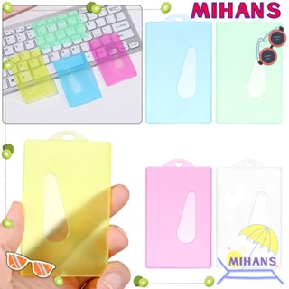 Mih 10 ชิ้น พลาสติกใส เคสบัตร ใบรับรอง ปกมินิ กระเป๋าสตางค์ บัตรประจําตัว กระเป๋าบัตรเครดิต