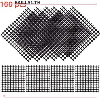 Faccfki ใหม่ แผ่นตาข่ายใยแก้ว ป้องกันการสูญหาย กันรั่วซึม สําหรับกระถางดอกไม้ 100 ชิ้น