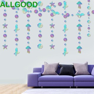 Allgoods จี้ธงกระดาษ รูปแมงกะพรุน ปลาดาว สําหรับตกแต่งงานปาร์ตี้วันเกิด งานแต่งงาน