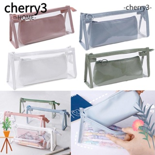 Cherry3 กระเป๋าดินสอ กระเป๋าถือ มีซิป จุของได้เยอะ สําหรับใส่เครื่องเขียน