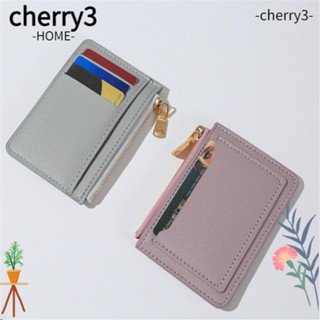 Cherry3 กระเป๋าสตางค์ ใบสั้น มีซิป แฟชั่น