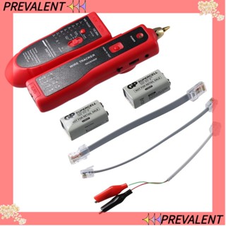 Preva เครื่องติดตามสายไฟ พลาสติก RJ11 RJ45 ตัวค้นหาสาย ตัวทดสอบสายเคเบิลเครือข่าย ป้องกันการรบกวน สําหรับการประสานงานการบํารุงรักษาเครือข่าย