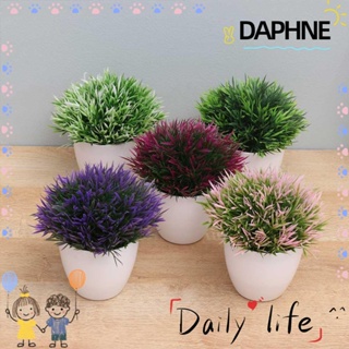 Daphne ดอกไม้ประดิษฐ์ สีแดง สําหรับตกแต่งงานแต่งงาน สํานักงาน ภูมิทัศน์ปลอม ต้นไม้ขนาดเล็ก