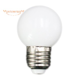 หลอดไฟ Led E27 - E27 1w Pe Frosted Led Globe สีสันสดใส สีขาว สีแดง สีเขียว สีฟ้า สีเหลือง 220v -1 ชิ้น (สีขาว)