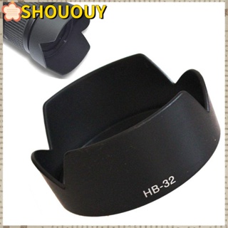 Shououy ฝาครอบเลนส์ฮู้ด ABS ป้องกันแสงสะท้อน สีดํา HB-32 67 มม. สําหรับกล้อง Nikon D90 D5200 D7000 D7100 D5100