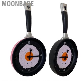 Moonbase Kitchen Wall Clock  Frying Pan Shape Hanging Hole Design for Restaurant