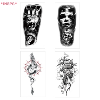 Inspg&gt; Diablo Series สติกเกอร์รอยสักชั่วคราว ลายดอกไม้ เซ็กซี่