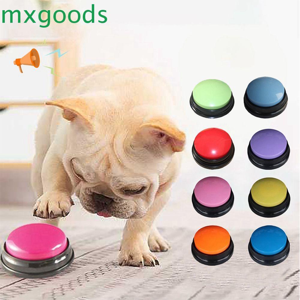 MXGOODS Recordable Talking Button Interactive Toys Answering Buttons Dog Toys Easy Carry Noise Maker