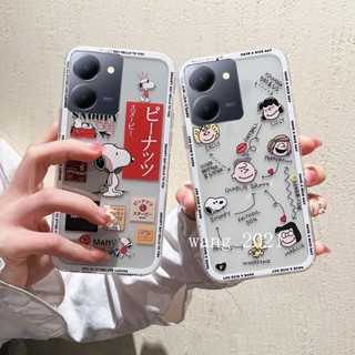 ใหม่ เคสโทรศัพท์มือถือ ซิลิโคนนิ่ม ใส ลายการ์ตูนสนูปปี้น่ารัก บางมาก แฟชั่น สําหรับ VIVO Y27 VIVO Y27 Y36 Y78 5G 2023 Y27 4G