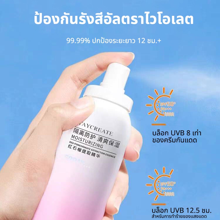 Sunscreen spray สเปรย์กันแดด ไวท์เทนนิ่ง สามรถใช้ได้ทั้งผิวหน้าและผิวกาย 150 ml