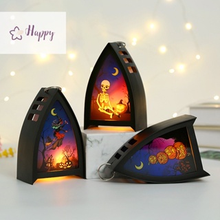 &lt;Happybay&gt; โคมไฟ LED รูปฟักทองผี สไตล์วินเทจ สําหรับแขวนตกแต่งบ้าน ปาร์ตี้ฮาโลวีน ลดราคา