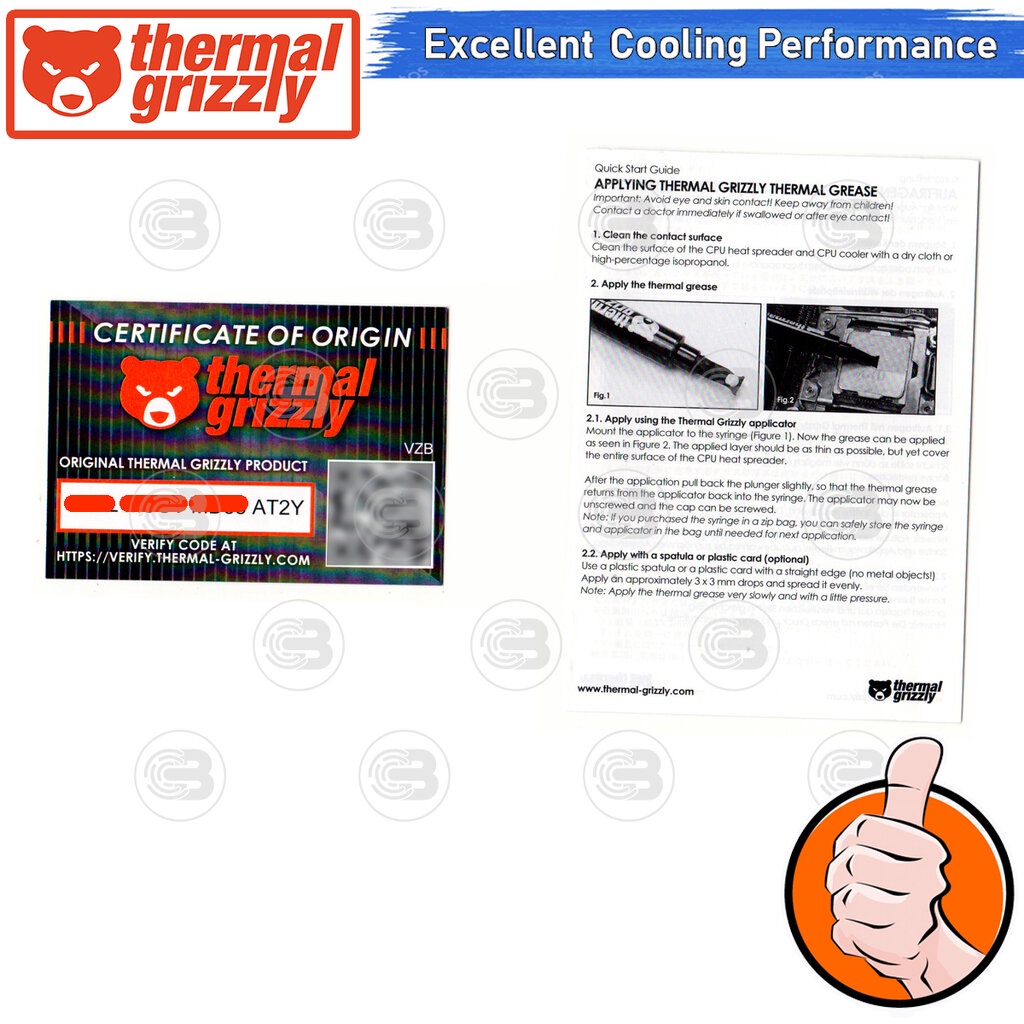 [CoolBlasterThai] Thermal Grizzly Kryonaut 11.1g.Thermal compound