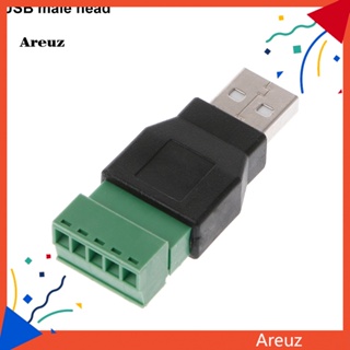 Are อะแดปเตอร์ปลั๊กเชื่อมต่อ USB 20 Type A ตัวผู้ ตัวเมีย เป็นสกรู พร้อมตัวป้องกันขั้ว