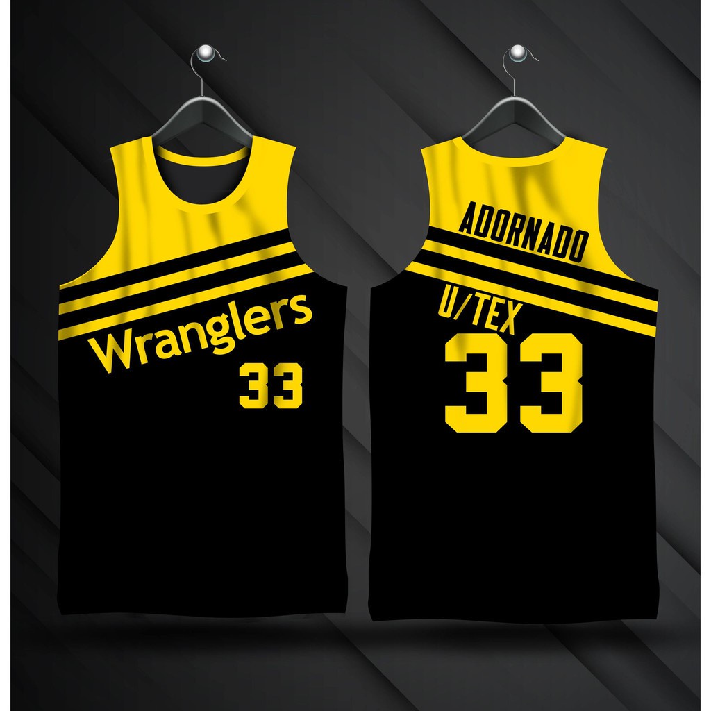 PBA Retro Jersey-1980 Utex Wranglers Adornado 33 ฟรีที่กําหนดเองชื่อและตัวเลข Full Sublimation Premi
