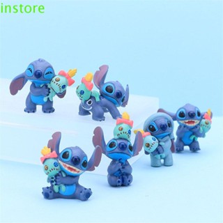 Instore ตุ๊กตาฟิกเกอร์ Stitch ขนาดเล็ก 6 ชิ้น ต่อชุด