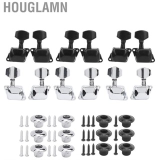 Houglamn Acoustic Guitar Tuning Pegs  Easy To Install Rust‑Proof Metal Structure Stable And Durable for Instrument Lovers