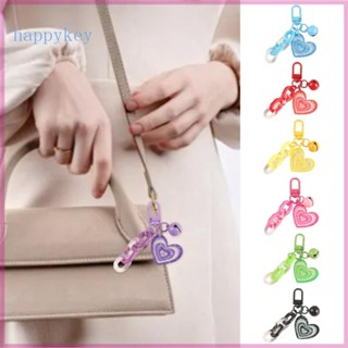 Hap เคสพวงกุญแจ จี้รูปหัวใจ Y2k เรียบง่าย สําหรับเด็กผู้หญิง