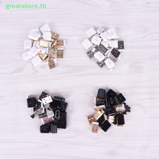 Greatshore อะแดปเตอร์ซ็อกเก็ตเชื่อมต่อ ชุบทอง นิกเกิล usb ตัวผู้ diy 10 ชิ้น ต่อล็อต