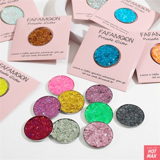 FAFAMOON Monochrome Eyeshadow Palette Diamond Glitter Discoloration Eyeshadow Highlighter Sequins Waterproof Lasting Eyes Makeup Pigments [hotmax]