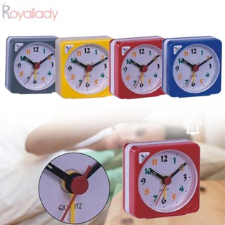 #ROYALLADY#Clock นาฬิกาปลุกตั้งโต๊ะ แบบเงียบ ขนาด 5.7x2.9x5.6 ซม. สีแดง สําหรับห้องนอน