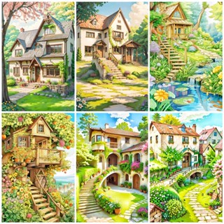 🔥ปริศนา🔥【Beautiful House】Jigsaw Puzzle 300 ชิ้น 500 ชิ้น 1000 ชิ้น Ultra HD Wood Puzzle การจัดส่งที่รวดเร็ว ปริศนา Bashwood พรีเมี่ยมพรีเมี่ยมสำหรับผู้ใหญ่ Unclassing ของขวัญวันเกิดปริศนาที่กำหนดเอง ปริศนาอะนิเมะ