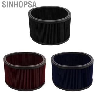 Sinhopsa Round Washable Air Filter Element Reusable High Flow Cleaner for Ford 14 X5 in