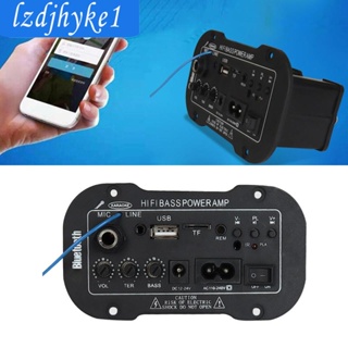 [Lzdjhyke1] บอร์ดขยายเสียงเบส 220V วิทยุ FM TF USB ซับวูฟเฟอร์ 8x8 ซม.