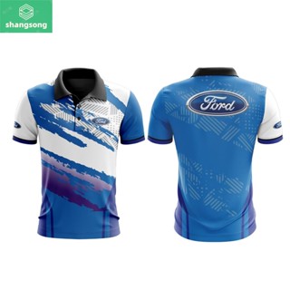 shangsong MOTOSHIRT FORD-A03-22 เสื้อคอปกแขนสั้น