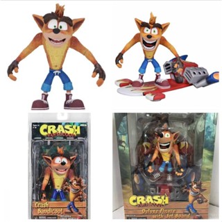 Star3 NECA โมเดลฟิกเกอร์ Crash Bandicoot Action Figure with Jet Board ของเล่นสําหรับเด็ก ตกแต่งบ้าน เก็บสะสม ของขวัญ