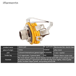 If ซ็อกเก็ตแจ็คสเตอริโอ ตัวเมีย โลหะ 6.35 มม. 3 ขั้ว NYS230 1/4 นิ้ว TS แจ็คโมโน PCB hye