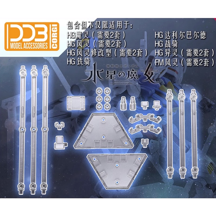 DDB TWFM HG 1/144 FM 1/100 Funnel Display Stand Base