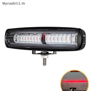 Myriadu ไฟเตือน LED 15 ดวง 30W 10-80V สีแดง สําหรับติดรถบรรทุก