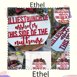 Ethel1 ที่แขวนประตู เครื่องประดับตกแต่งบ้าน คริสต์มาส