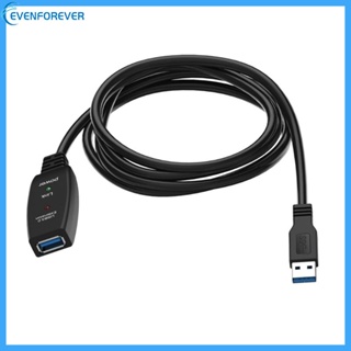 Ev สายเคเบิลต่อขยาย USB3 0 ตัวผู้ เป็นตัวเมีย พร้อมเครื่องขยายเสียงสัญญาณ สําหรับ Udisk โทรศัพท์ เครื่องเล่น MP3 MP4