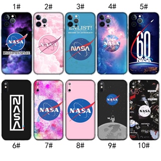 เคสโทรศัพท์มือถือ แบบใส ลายโลโก้ Nasa สําหรับ iPhone XR 5 5s SE 6 6s Plus MZD123