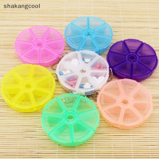 Shakangcool กล่องเก็บยา 6 ช่อง แบบพกพา สําหรับเดินทาง