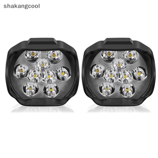 Shakangcool ไฟหน้า LED 9 ดวง 6W DC12V สว่างมาก สีขาว สําหรับรถมอเตอร์ไซค์ SGL