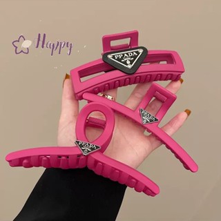 &lt;Happybay&gt; กิ๊บติดผมแฟชั่น ขนาดใหญ่ ลายฉลาม สีแดงกุหลาบ ลดราคา