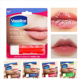 Vaseline ลิปบาล์มวาสลีน บํารุงและซ่อมแซม ลิปบาล์ม 3.5 กรัม ความบริสุทธิ์สูง ไมโครโฟรเซ่น ลิปบาล์ม บํารุงริมฝีปาก