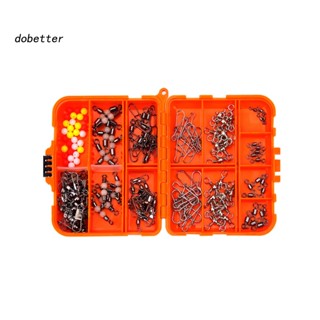 &lt;Dobetter&gt; ชุดอุปกรณ์เสริมตกปลา อเนกประสงค์ กันสนิม ขนาดใหญ่ พร้อมกล่องใส่อุปกรณ์ตกปลา 141 ชิ้น