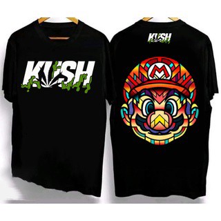 KUSH Trendy Cotton High Quality Oversized Loose Mens Printed T-shirt with Backแฟชั่นแขนสั้นผ้าฝ้าย แฟชั่นแขนสั้นผ้าฝ้าย