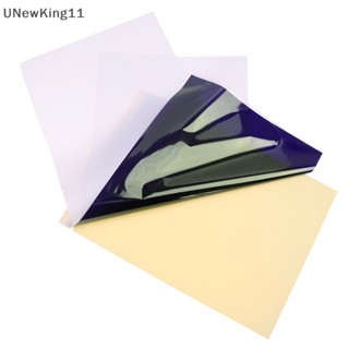 Unewking แผ่นกระดาษลายฉลุ คาร์บอน สําหรับสัก 10 แผ่น