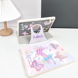 เคสแท็บเล็ต อะคริลิค กันกระแทก ลายผีเสื้อ หมุนได้ 10.2 นิ้ว สําหรับ Ipad pro11 air4 5 10th 30%