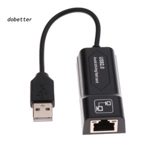 &lt;Dobetter&gt; สายเคเบิลอะแดปเตอร์แปลงอีเธอร์เน็ต USB 20 LAN สําหรับ Amazon Fire TV 3 Stick Gen 2