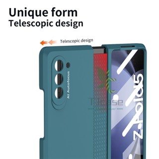 เคสโทรศัพท์มือถือ TPU แบบแข็ง พับได้ ยืดหดได้ สําหรับ Samsung Galaxy Z Fold 5 Z Fold 3 Z Fold 2 Screen Film Protective Casing Z Fold 5 4 2