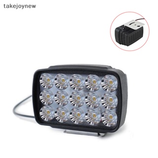 [takejoynew] ไฟหน้ารถจักรยานยนต์ LED 15 ดวง 1000LM Motos ATV UTV สกูตเตอร์ Lighg KLB