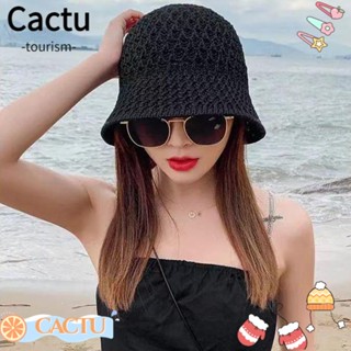 Cactu หมวกบักเก็ต ปีกกว้าง ระบายอากาศ สไตล์ชาวประมง สําหรับผู้หญิง